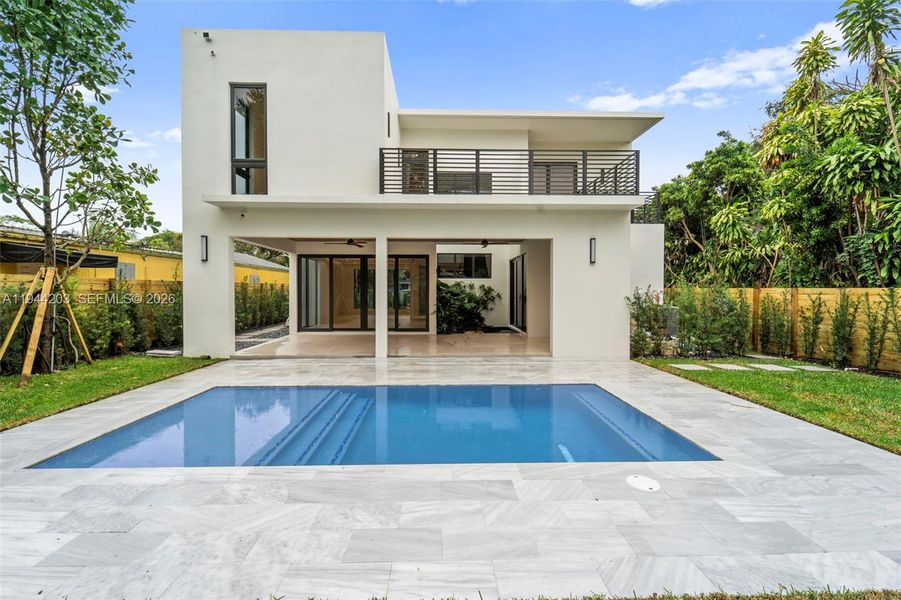 Exterior details and patio area of a home in , Miami (Image 20). Exterior details and patio area of a home in , Miami (Image 20).