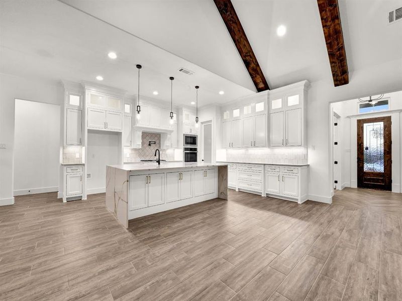 Furnished interior view inside a new home in , Weatherford (Image 32).