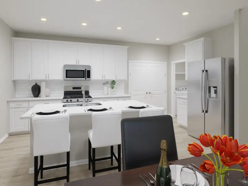 Furnished interior view inside a new home in Lakehaven - Spring Series, Farmersville (Image 5).