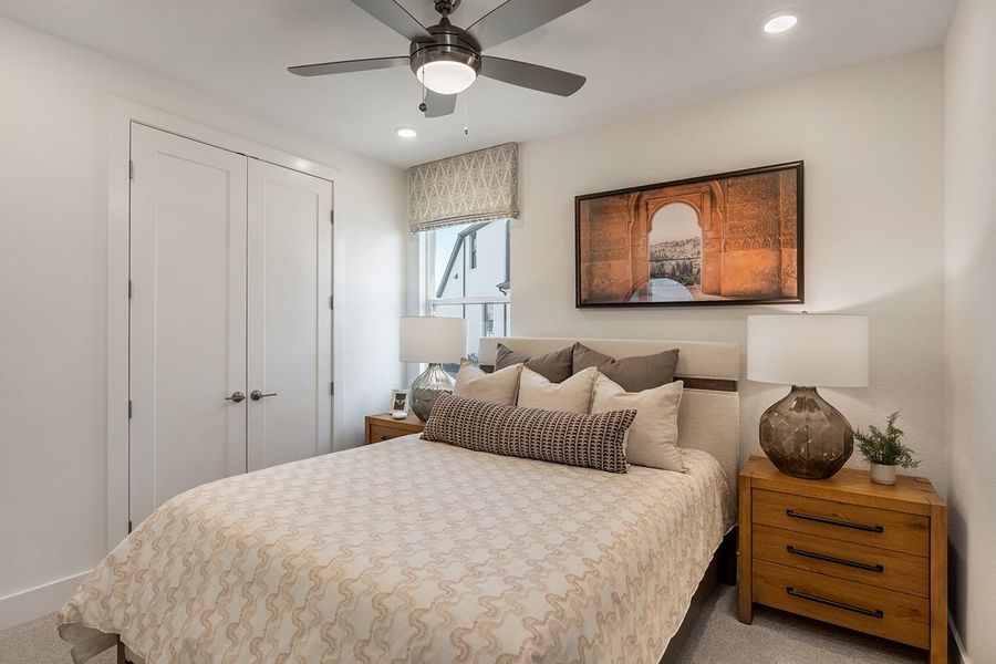 Furnished interior view inside a new home in Parkside on the River, Georgetown (Image 15).