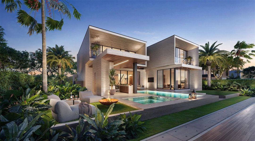 Exterior details and patio area of a home in , Hollywood (Image 3). Exterior details and patio area of a home in , Hollywood (Image 3).