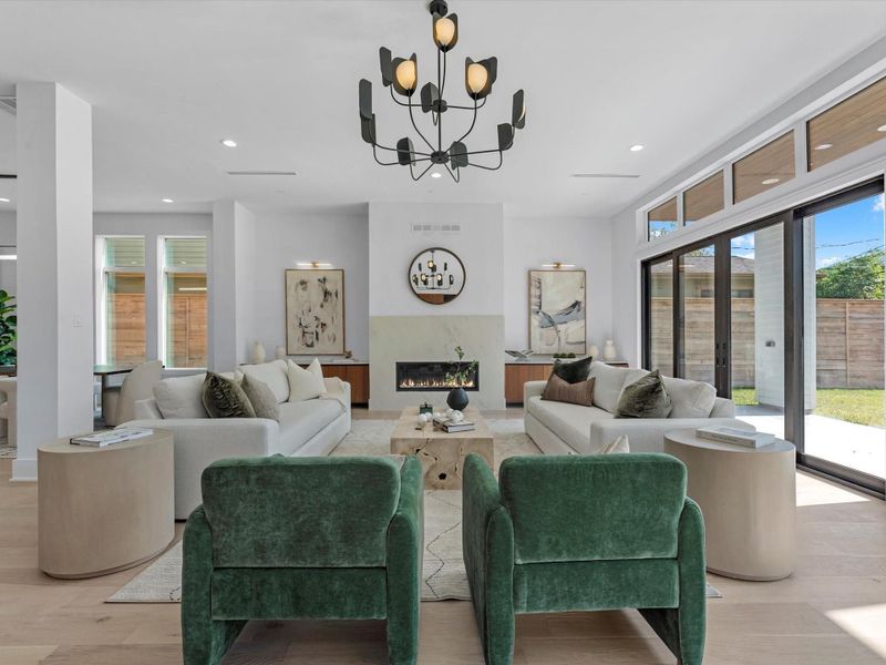 Furnished interior view inside a new home in , Houston (Image 35).