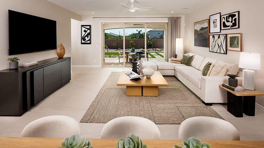 Representative furnished interior of a home built from the Compass by Taylor Morrison in Alamar, Avondale (Image 5).