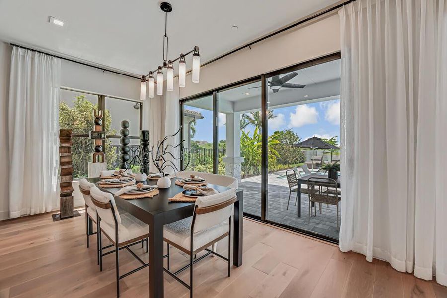 Furnished interior view inside a new home in Apex at Avenir, Palm Beach Gardens (Image 53).