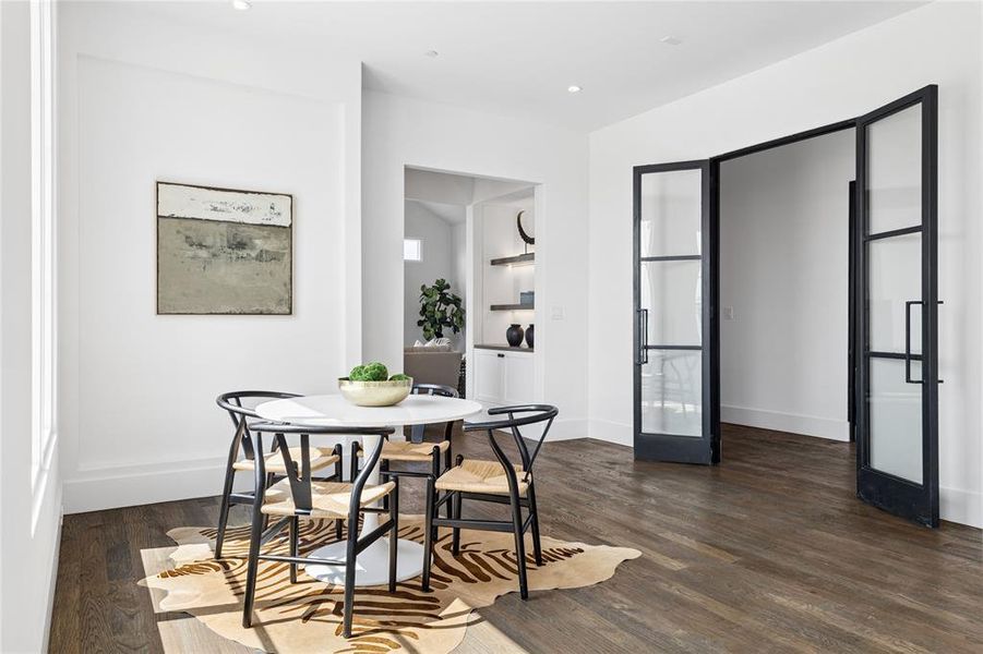 Furnished interior view inside a new home in Avadene at Las Colinas, Irving (Image 13).