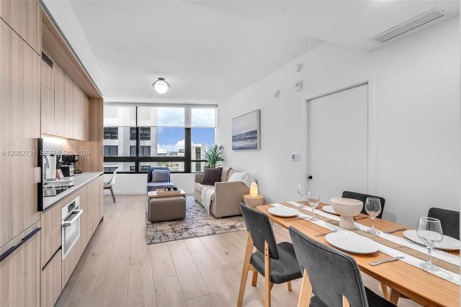 Furnished interior view inside a new home in , Miami (Image 12).