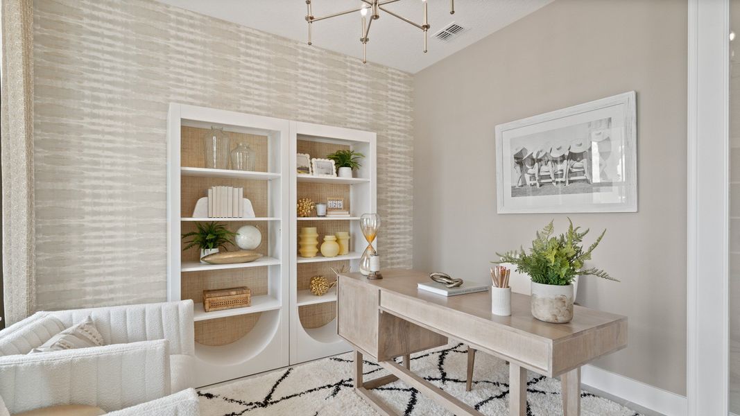 Representative furnished interior of a home built from the Sweetgum by DRB Homes in Trailside, Mount Dora (Image 10).