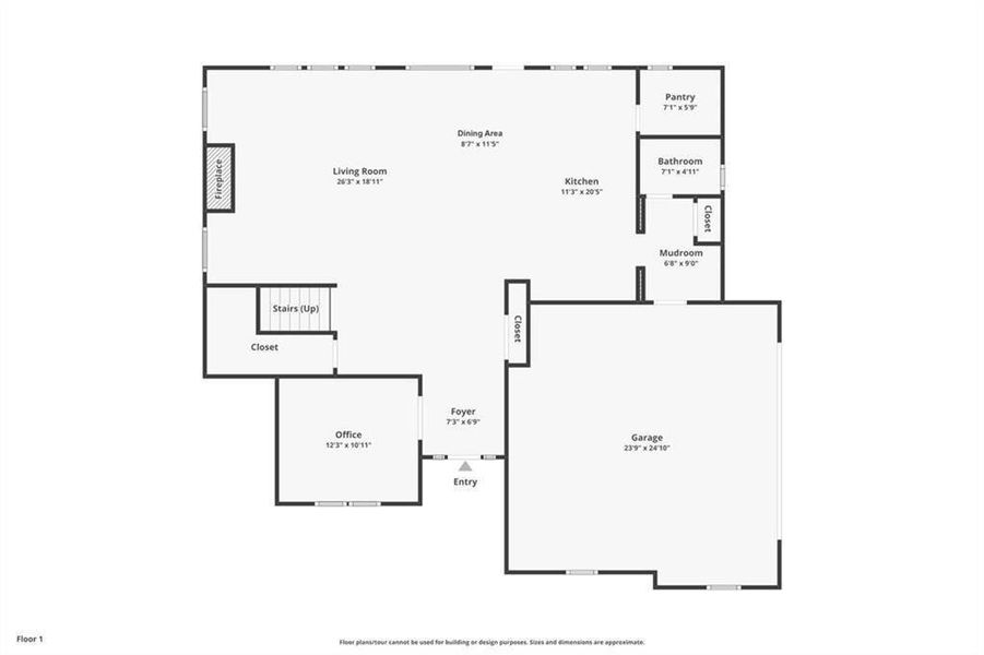 2D floor plan layout of this home in , White, GA (Image 5).
