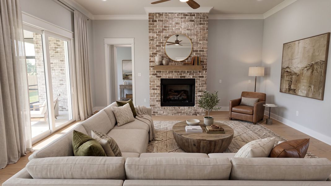 Furnished interior view inside a new home in Steamboat Landing at Hammock Bay, Freeport (Image 6).