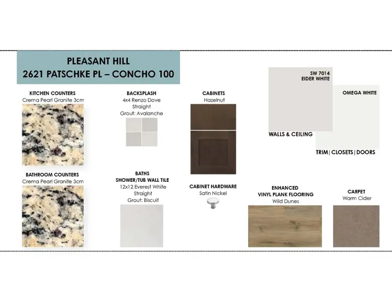 Sample of building materials used in homes in Pleasant Hill, Bryan (Image 13).