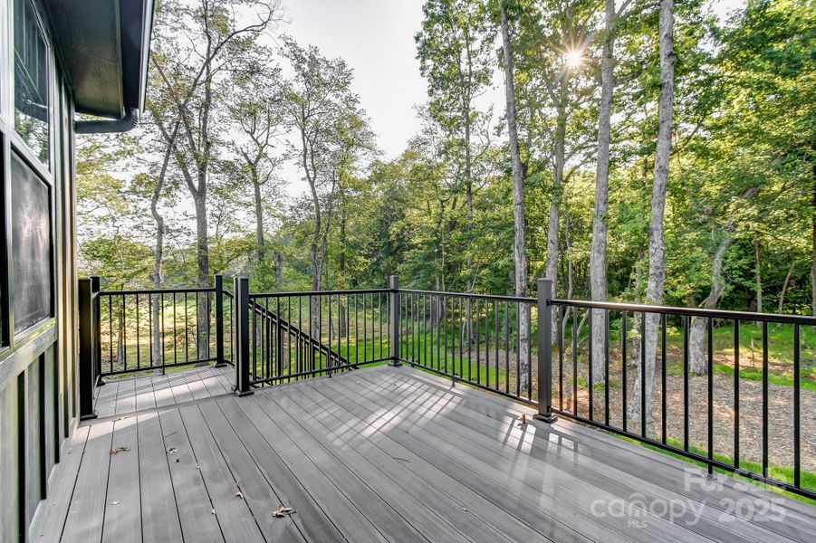 Exterior details and patio area of a home in , Mills River (Image 24).