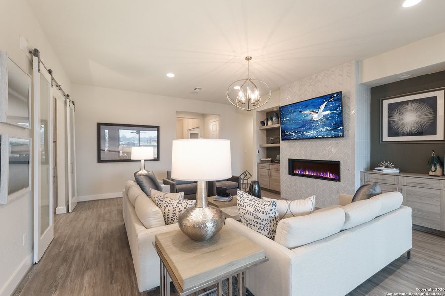 Furnished interior view inside a new home in Veramendi, New Braunfels (Image 7).