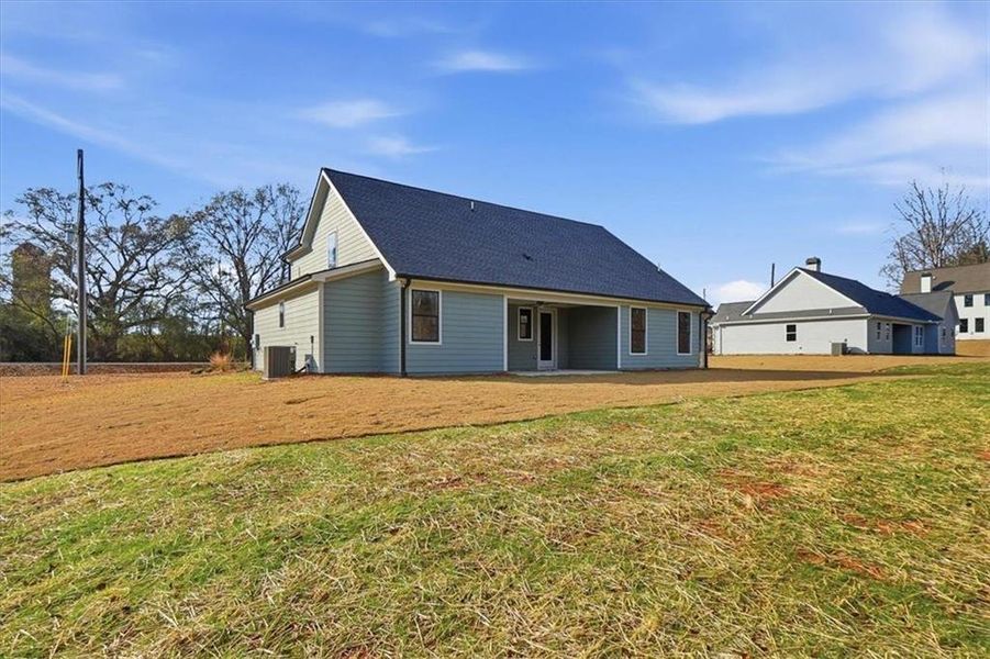 Exterior details and patio area of a home in , Statham (Image 31).