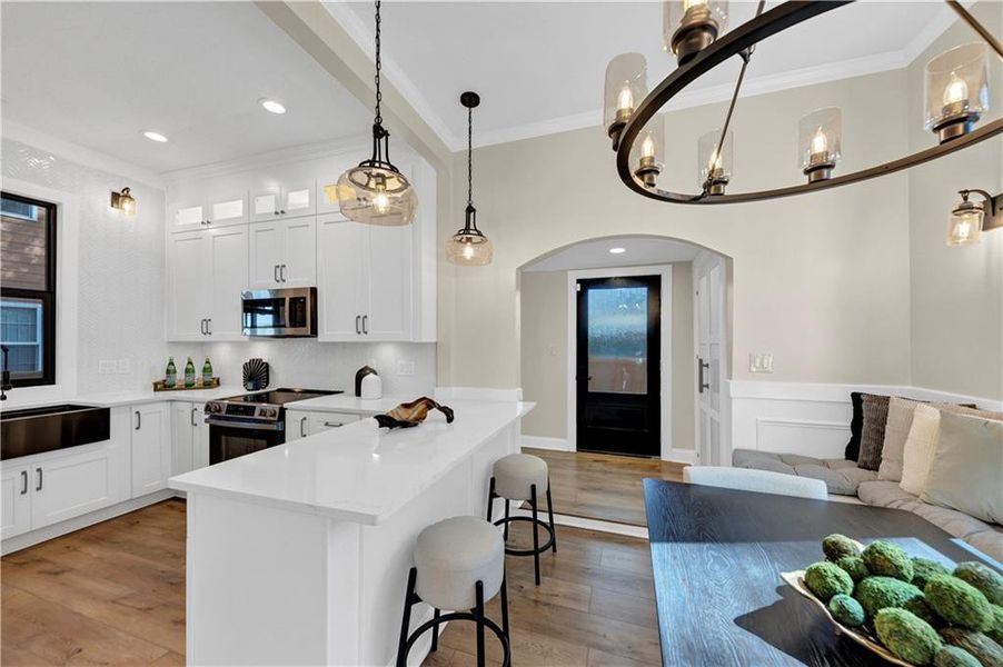 Furnished interior view inside a new home in , Atlanta (Image 11).