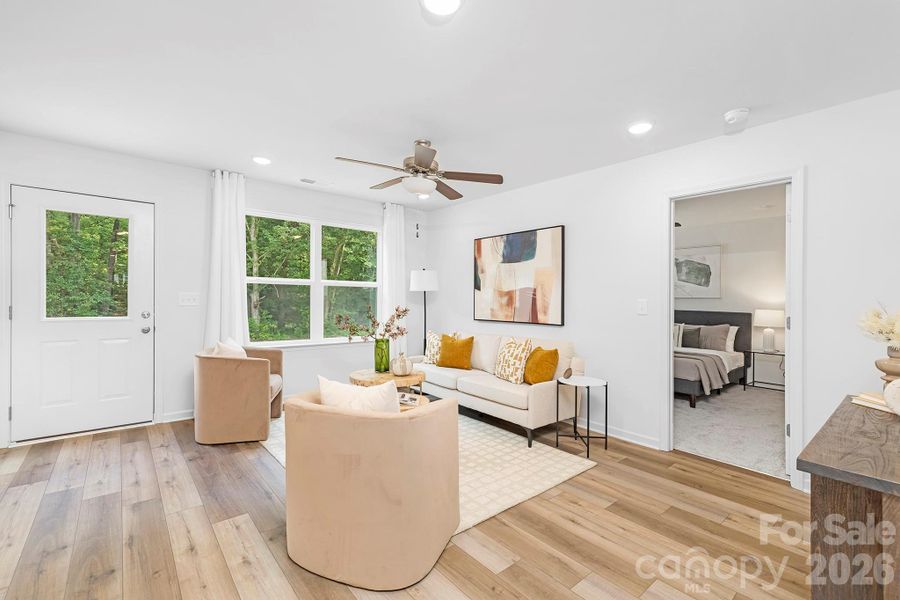 Furnished interior view inside a new home in , Hickory (Image 13).