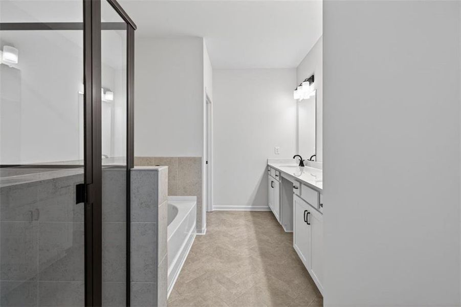 Furnished interior view inside a new home in Sanders Park, Austell (Image 12).