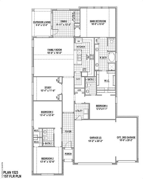 Plan 1523 1st Floor (3C)