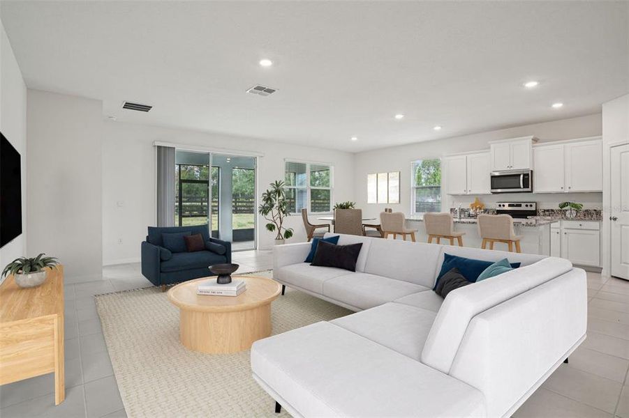 Furnished interior view inside a new home in , Ocala (Image 25).
