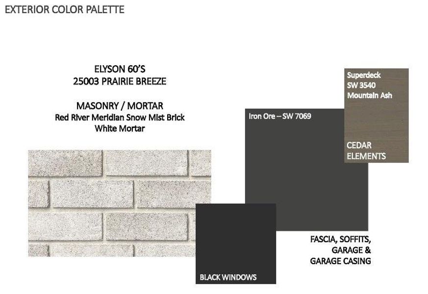 Sample of building materials used in homes in Elyson, Katy (Image 4).