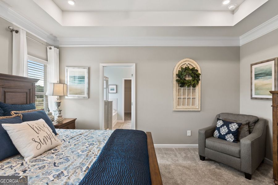 Furnished interior view inside a new home in Bryson Farms, Byron (Image 29).