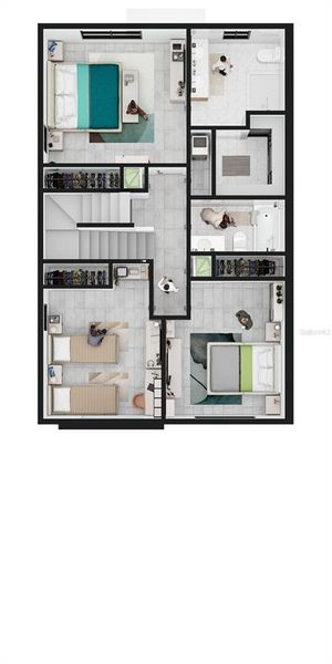 2D floor plan layout of this home in , Tampa, FL (Image 5).