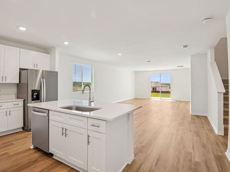 Furnished interior view inside a new home in Hilltop Vistas, Dade City (Image 8).