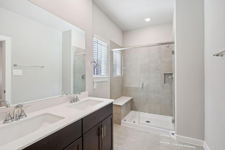 Furnished interior view inside a new home in Kemah Crossing - City Series, Kemah (Image 17). Furnished interior view inside a new home in Kemah Crossing - City Series, Kemah (Image 17).