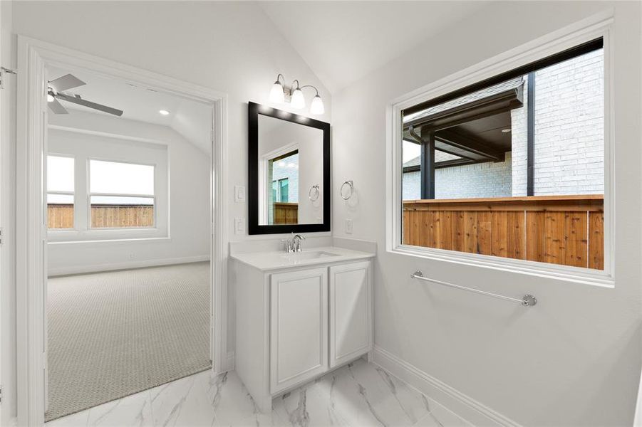 Furnished interior view inside a new home in Creekview Meadows, Pilot Point (Image 4).