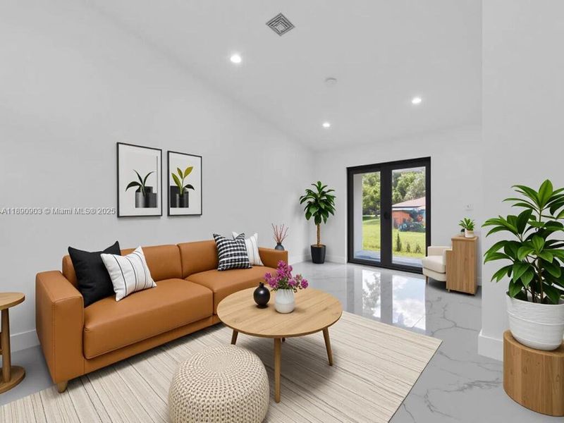 Furnished interior view inside a new home in , Lehigh Acres (Image 2).