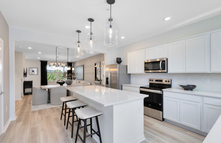 Representative furnished interior of a home built from the Foxtail - Interior Unit by Pulte Homes in Silverleaf Oaks, Winter Garden (Image 16).