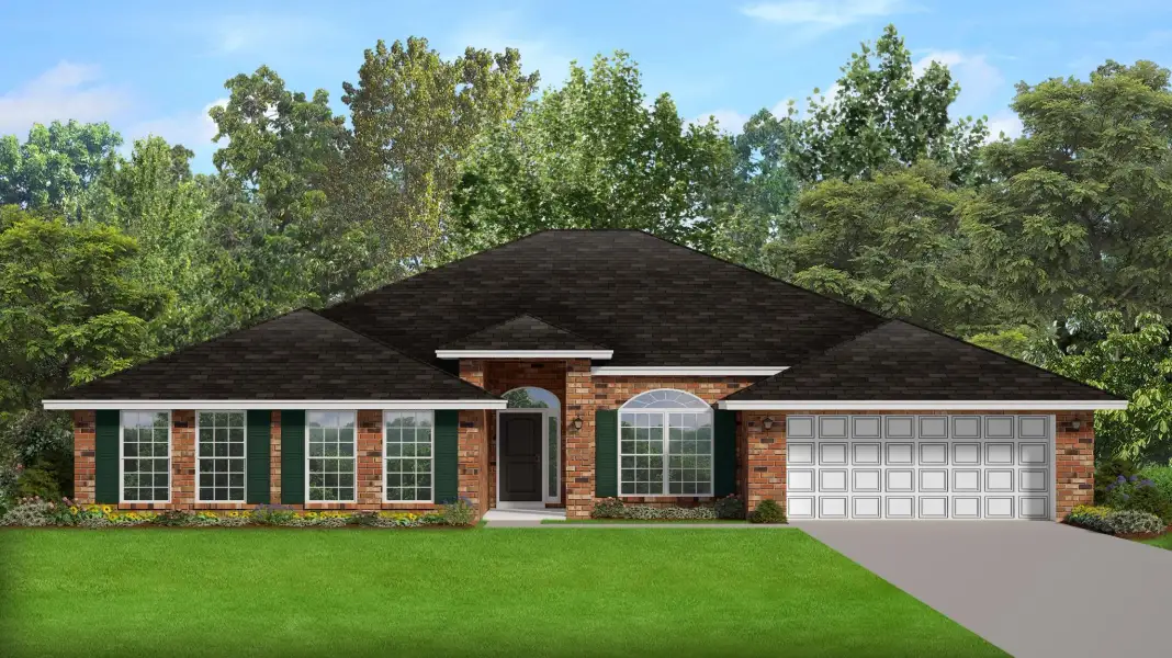 Representative exterior photo of a completed home built from the 3000 by Adams Homes in Flagler Estates, Hastings, FL (Image 22).