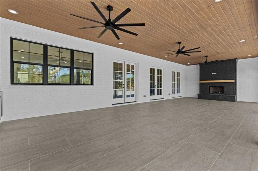 Exterior details and patio area of a home in , Dacula (Image 33).