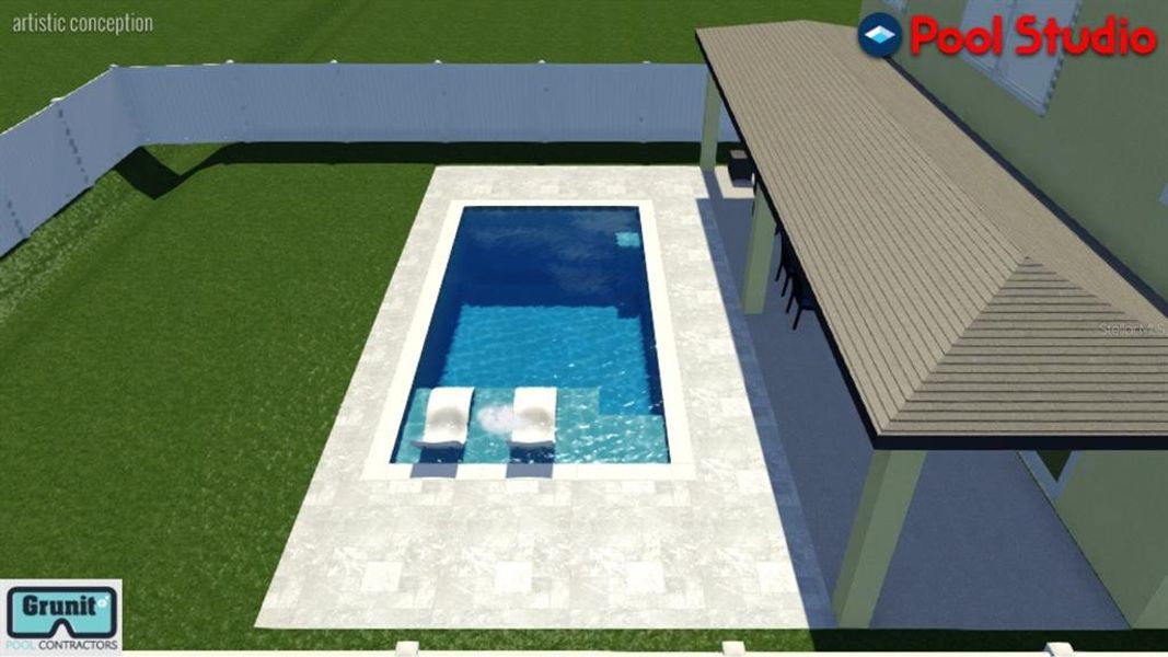 Concept rendering if you want to add a pool after closing!