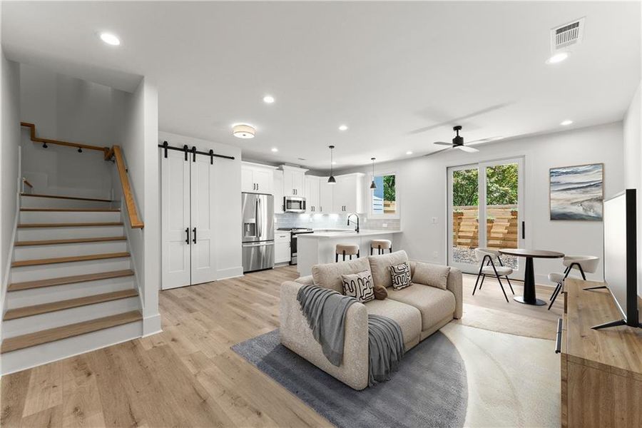 Furnished interior view inside a new home in , Gainesville (Image 7).