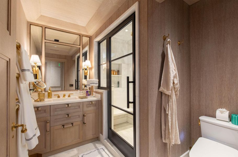 Furnished interior view inside a new home in , Palm Beach (Image 36).