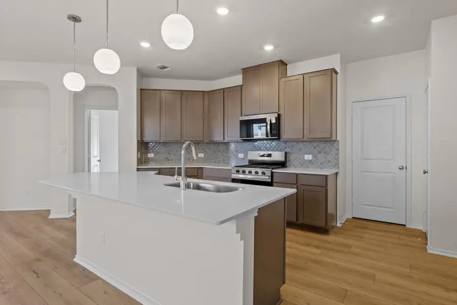 Furnished interior view inside a new home in Salerno - Heritage Collection, Round Rock (Image 7). Furnished interior view inside a new home in Salerno - Heritage Collection, Round Rock (Image 7).