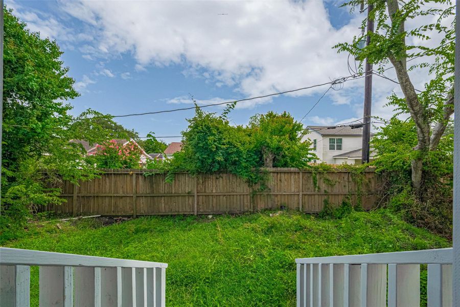 Exterior details and patio area of a home in , Baytown (Image 3). Exterior details and patio area of a home in , Baytown (Image 3).