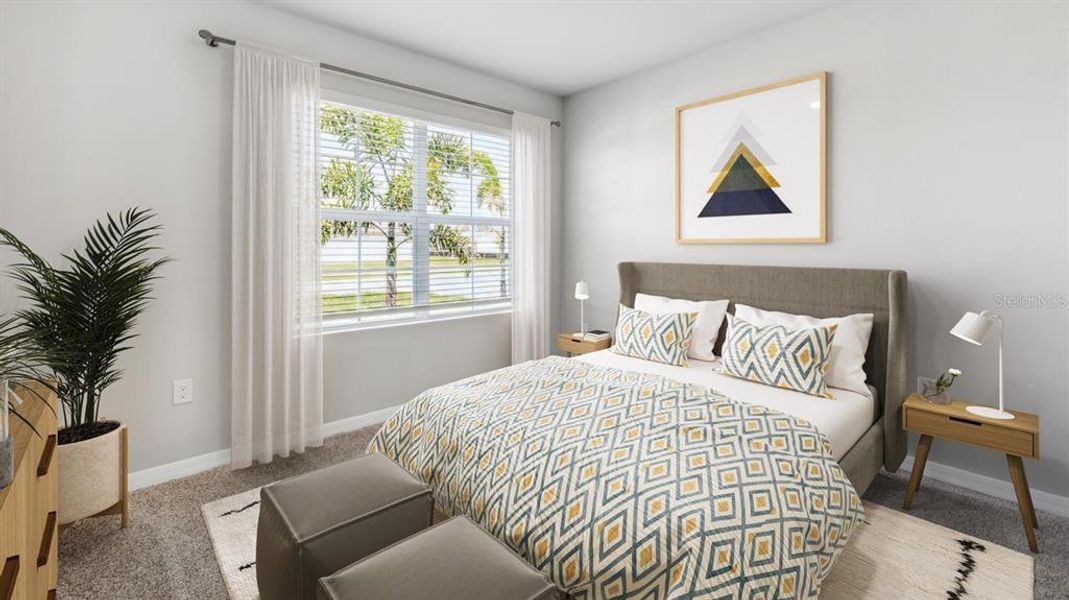 Furnished interior view inside a new home in Coral Lakes - Tradition & Express, Punta Gorda (Image 9).