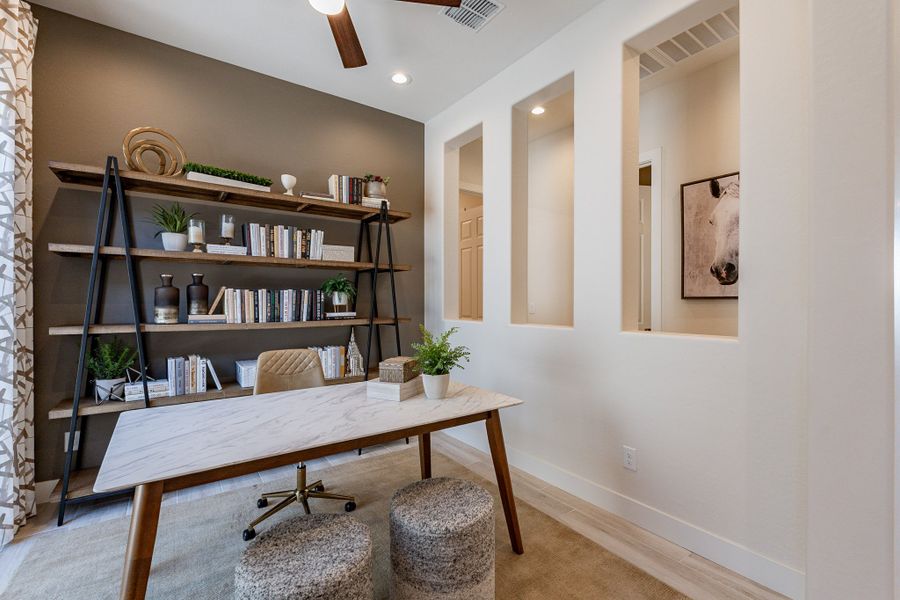 Representative furnished interior of a home built from the Hacienda Series - Cinnabar by Brightland Homes in Canyon Views - Hacienda, Litchfield Park (Image 17).