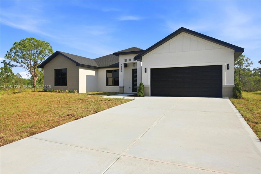 Front exterior of a new home in , Sebring, FL, highlighting curb appeal (Image 26). Front exterior of a new home in , Sebring, FL, highlighting curb appeal (Image 26).