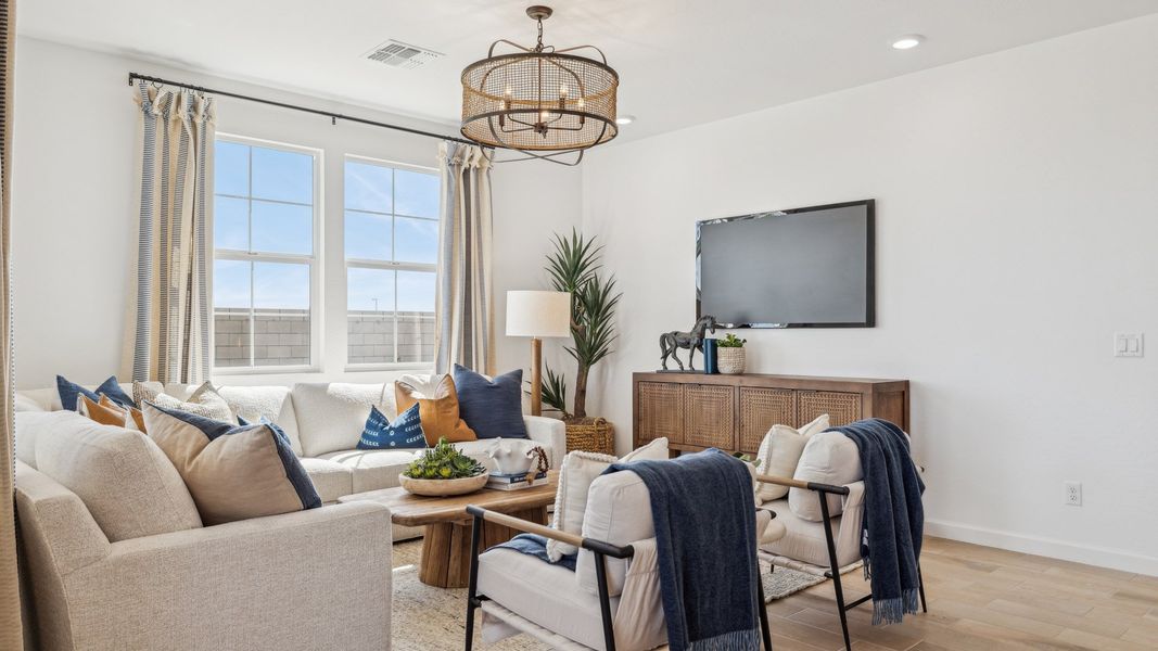 Representative furnished interior of a home built from the Yellowstone by D.R. Horton in Westpark, Buckeye (Image 15).