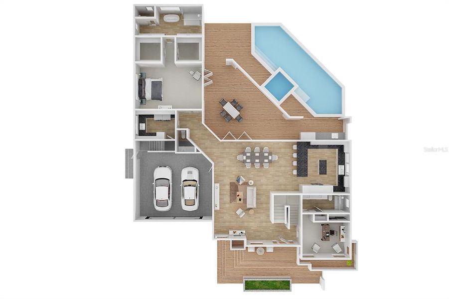 2D floor plan layout of this home in , Sarasota, FL (Image 4).