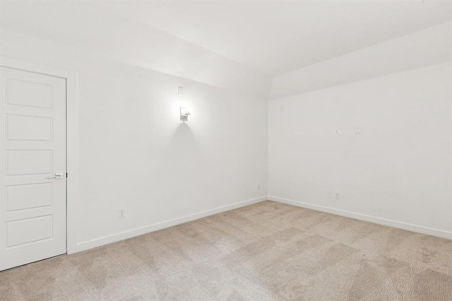 Media Room in the Picasso II home plan by Trophy Signature Homes – REPRESENTATIVE PHOTO