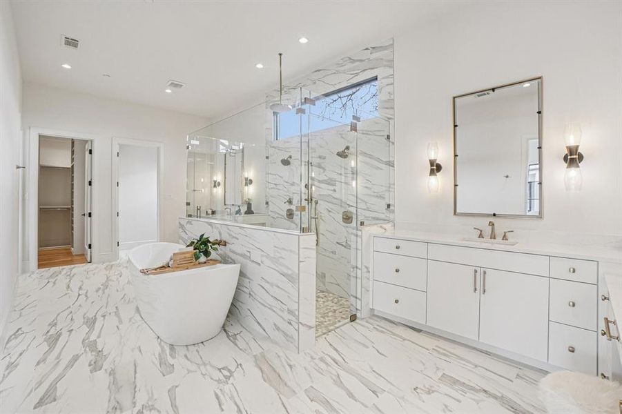 Primary bathroom Primary bathroom