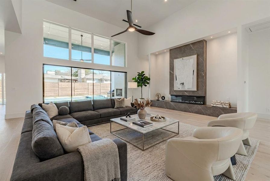 Furnished interior view inside a new home in , Dallas (Image 12).