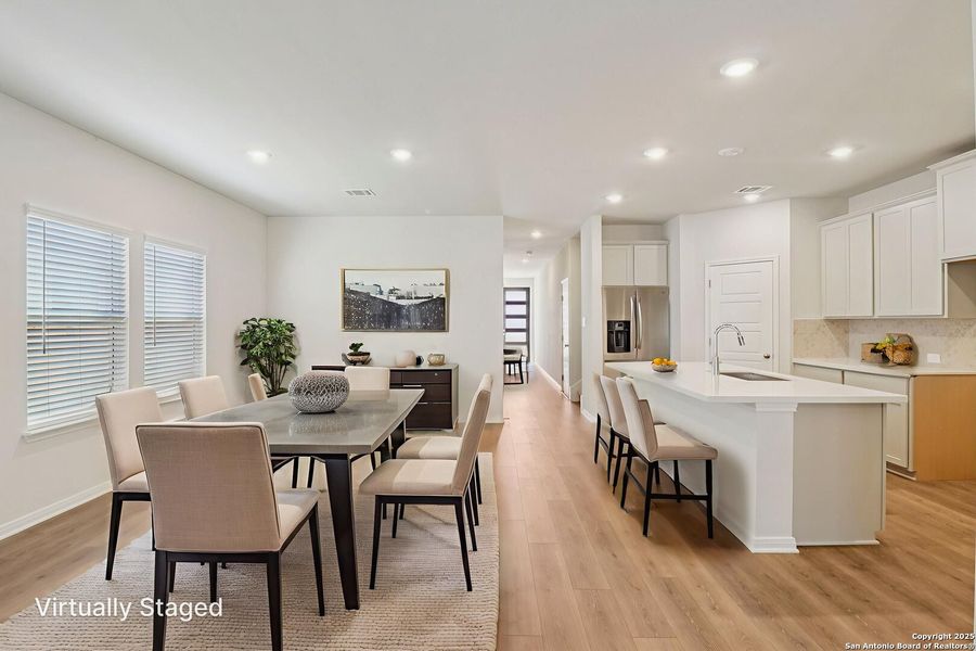 Furnished interior view inside a new home in Estancia Ranch - Premier Series, San Antonio (Image 13). Furnished interior view inside a new home in Estancia Ranch - Premier Series, San Antonio (Image 13).
