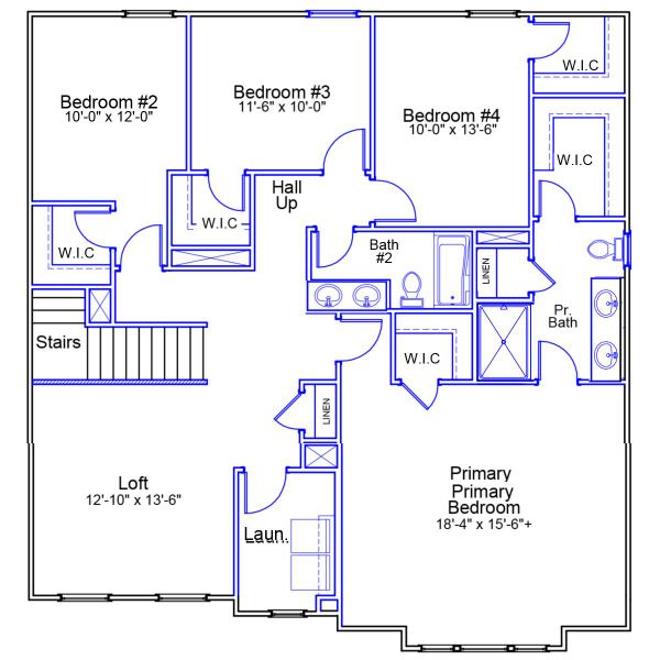 2D floor plan layout of this home in Dove Hollow, Chesnee, SC (Image 3).