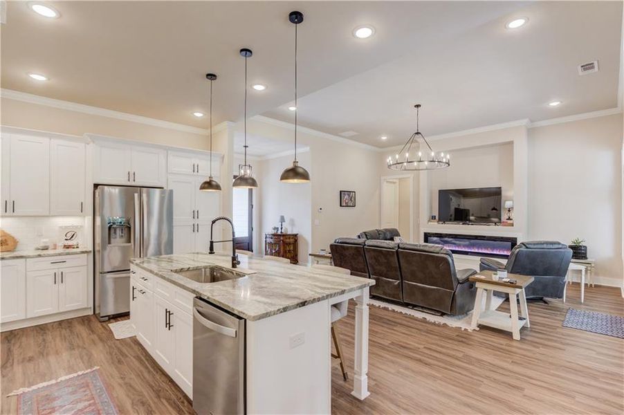 Furnished interior view inside a new home in , Social Circle (Image 4). Furnished interior view inside a new home in , Social Circle (Image 4).