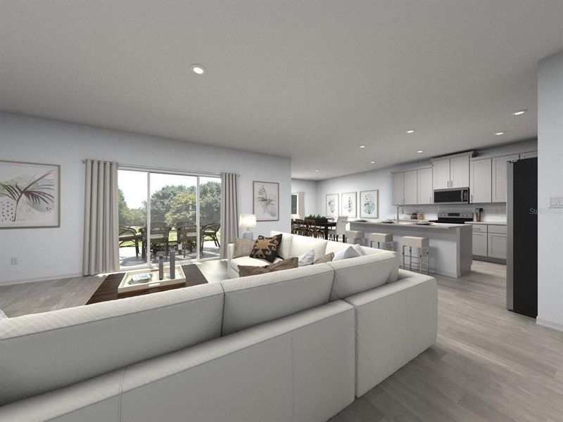 Furnished interior view inside a new home in The Grove at Stuart Crossing - Signature Series, Bartow (Image 5).
