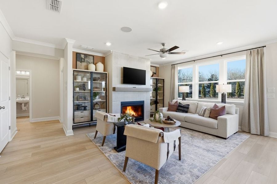 Representative furnished interior of a home built from the Essex by Taylor Morrison in Dreycott, Lawrenceville (Image 17).